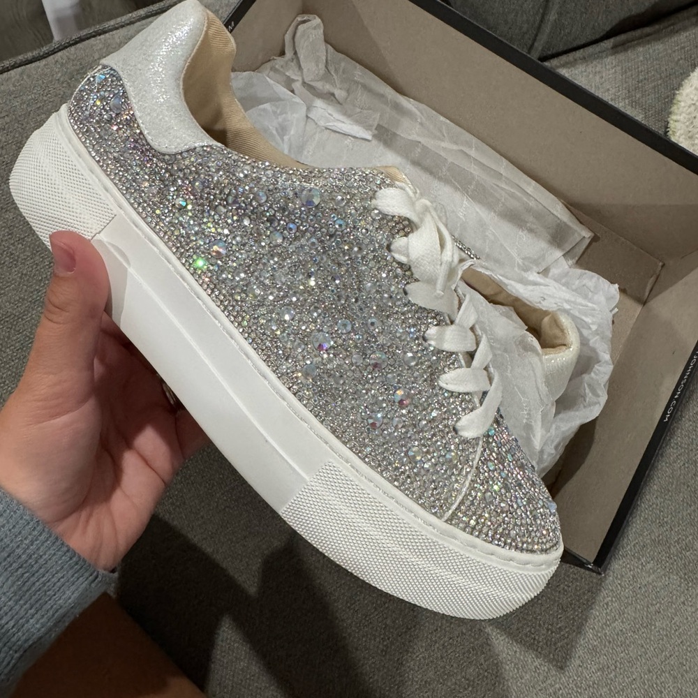BRAND NEW Betsey Johnson bridal prom sneakers
